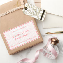 Feminint Rosa Skönhetscenter Produktetikett
