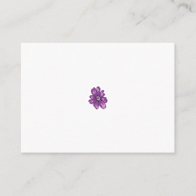 Feminint Uttryck, Ljust Äggplanta, Blekt Cederträ Rådkort (Framsida)