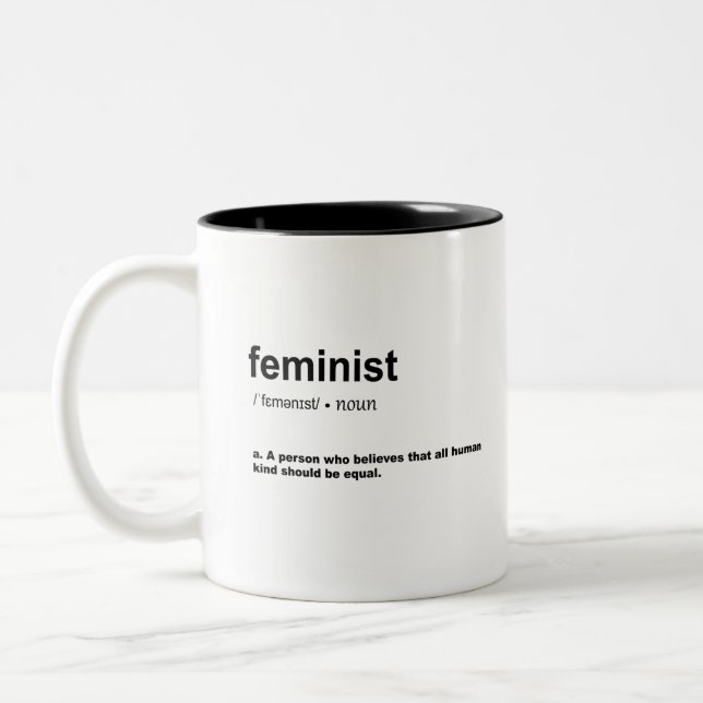 FEMINISK Definition Två-Tonad Mugg (Vänster)