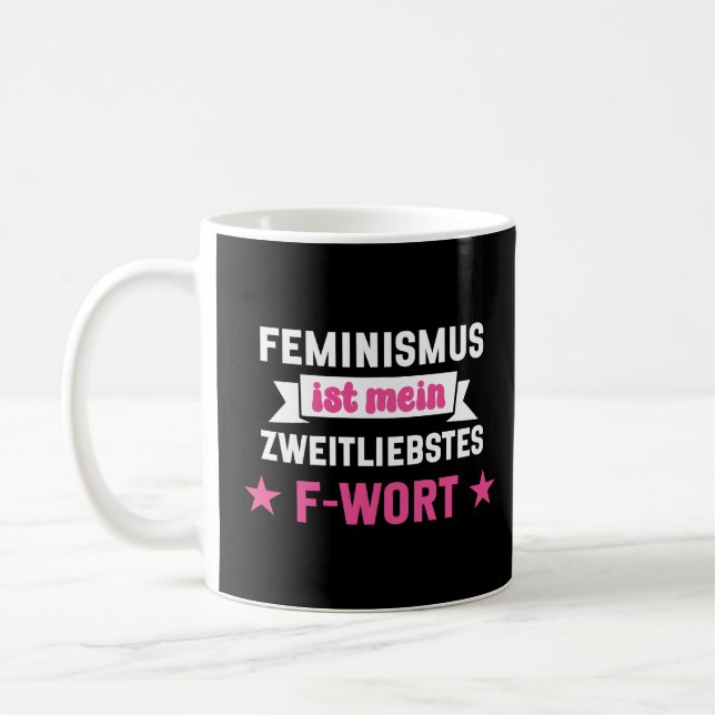 Feminism är min andra favorit i Ord Kaffemugg (Vänster)