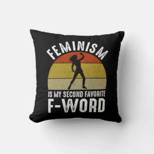 Feminism är min andra fördel F-Ord Kudde