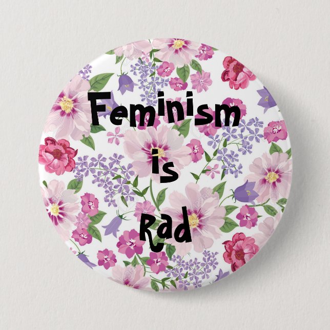 Feminism är Rad knäppas Knapp (Framsida)