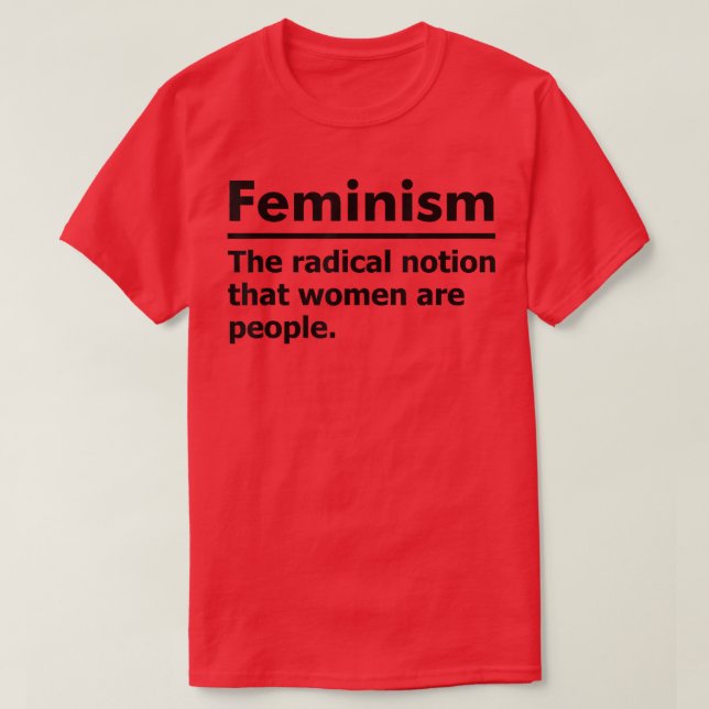 Feminism, definition 1101 t shirt (Design framsida)