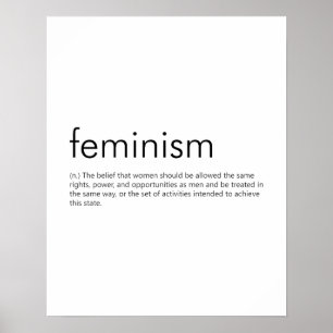 Feminism (definition) - Feministisk Ord: Poster