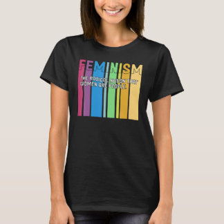 Feminism Definition Retro Strong Women and Equal R T Shirt