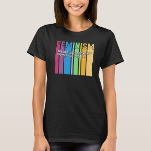 Feminism Definition Retro Strong Women and Equal R T Shirt