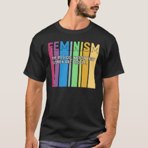 Feminism Definition Retro Strong Women and Equal R T Shirt