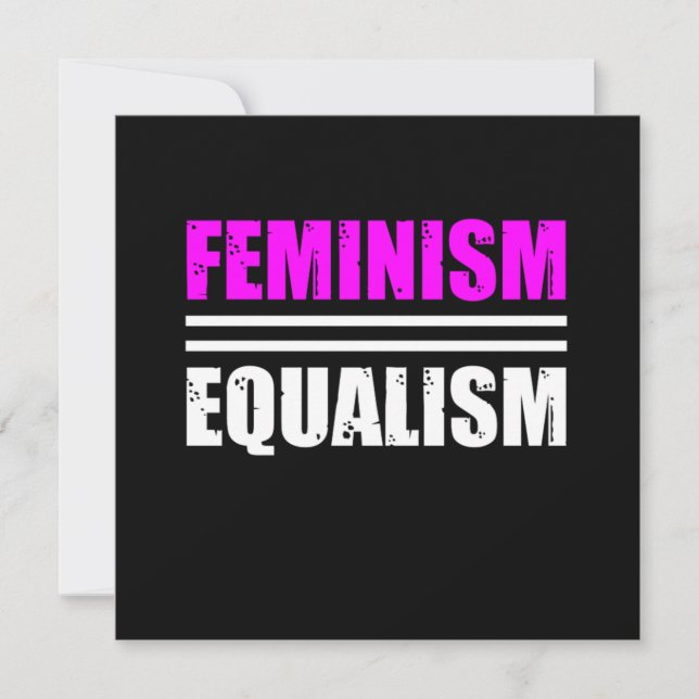 Feminism Equalism Equality Feminist Womens Right G Inbjudningar (Framsida)