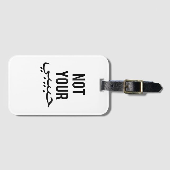 Feminism Feministiska protester T-skjorta Inte din Bagagebricka (Framsida horisontal)