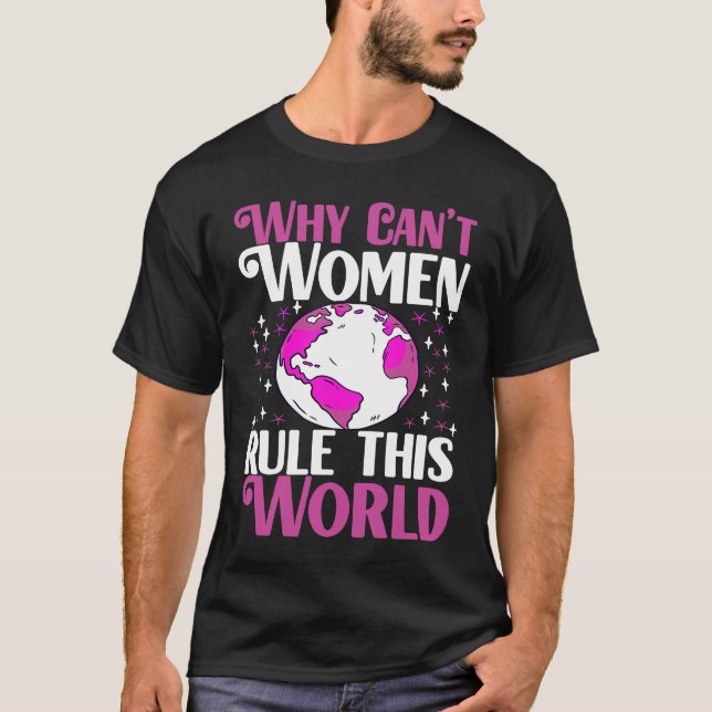 Feminism för alla kvinnor Högerna proja feminist T Shirt (Framsida)