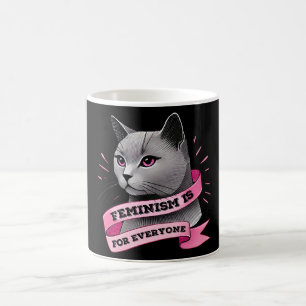 Feminism för alla profeminism för katter kaffemugg