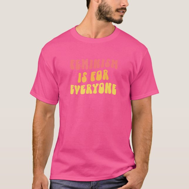 Feminism för alla retro Modern feminist Ar. T Shirt (Framsida)