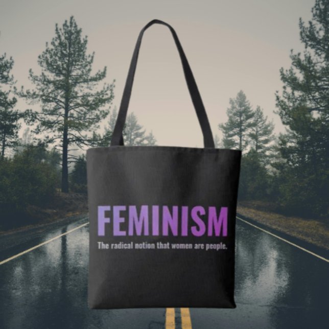 Feminism Påstående Tote - befordra den med övertyg Tygkasse (Skapare uppladdad)