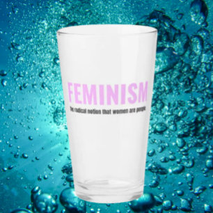 Feminism - Pint Glass - Pour One for Progress Glaskopp
