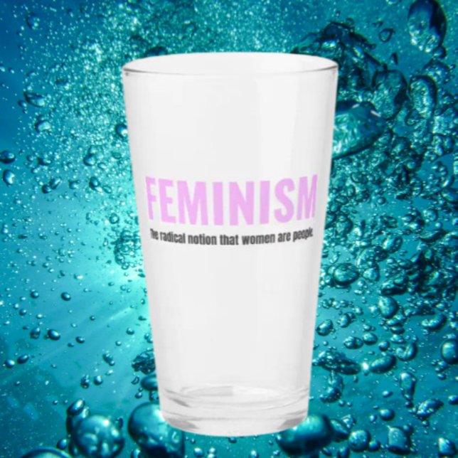 Feminism - Pint Glass - Pour One for Progress Glaskopp (Skapare uppladdad)