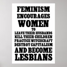 Feminism: Uppmuntra kvinnor att Poster
