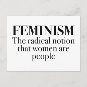 Feminism Vykort