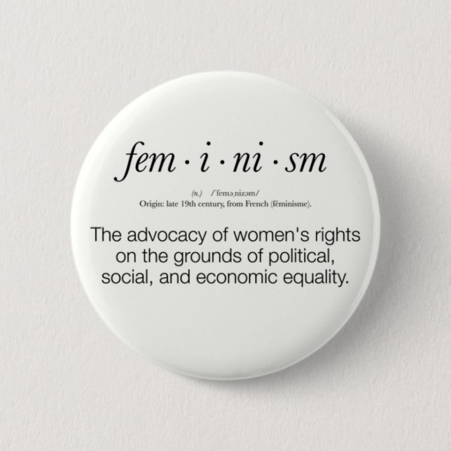 Feminismdefinition Knapp (Framsida)