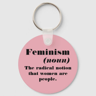 Feminismdefinition Nyckelring