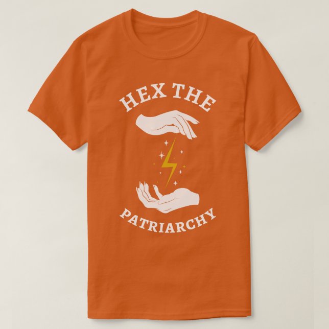 Feminismens häxa hex patriarkin I T Shirt (Design framsida)