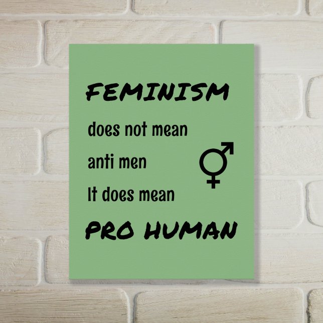 Feminismens mänskligt inspirerande citat poster (Skapare uppladdad)