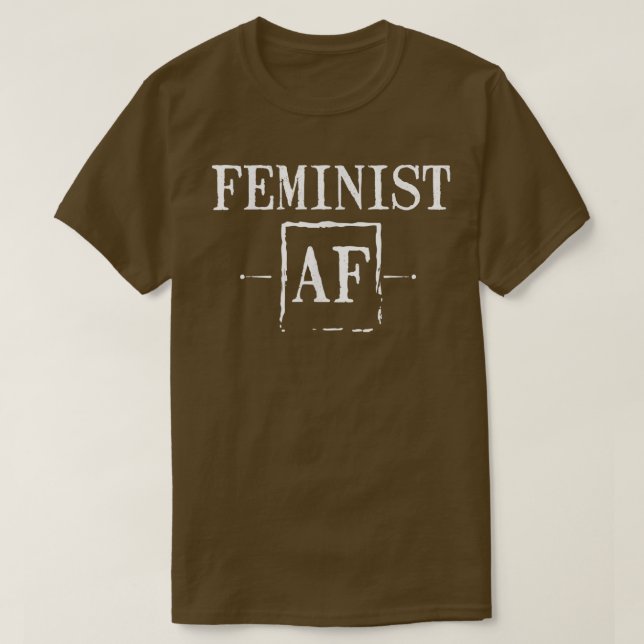 Feminist Af ger underbara kvinnliga kvinnor Rig T Shirt (Design framsida)