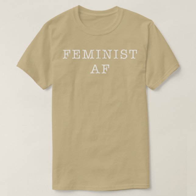 Feminist Af Women Feminism Gender Equality Girl Po T Shirt (Design framsida)
