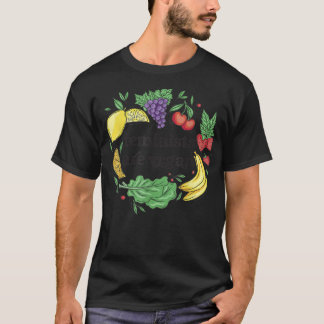 Feminist är vegansk vegetarisk kvinnlig makt t shirt