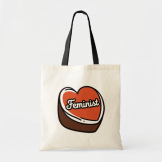 Feminist Candy Heart-handväskor Tygkasse