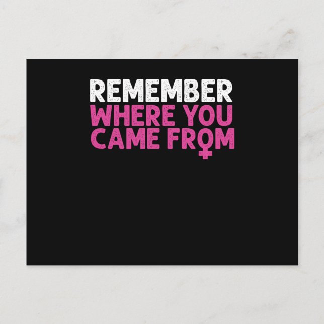 Feminist Feminism Activist Gender Equality Support Vykort (Framsida)