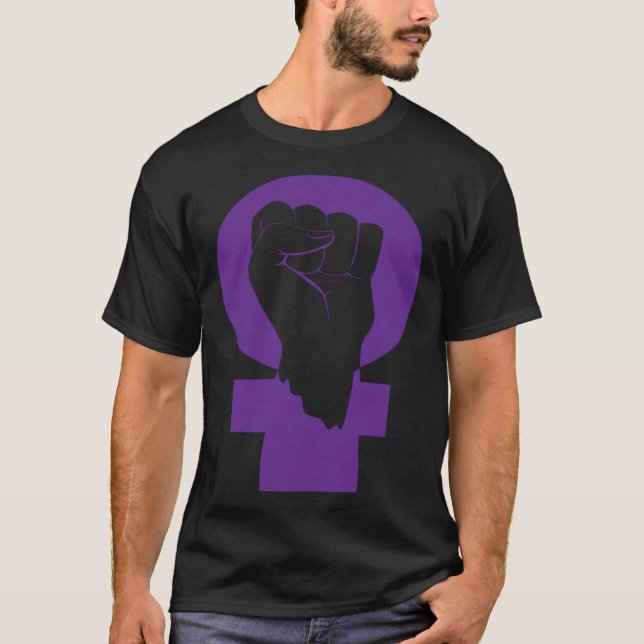 Feminist Feminism Equality Empowered Social Symbol T Shirt (Framsida)