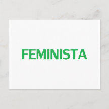 Feminist, Feminist på spanska grön vit modern