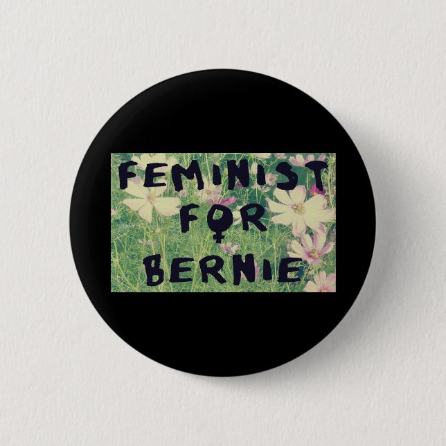 Feminist för Bernie slipmaskiner 2016 Knapp (Framsida)