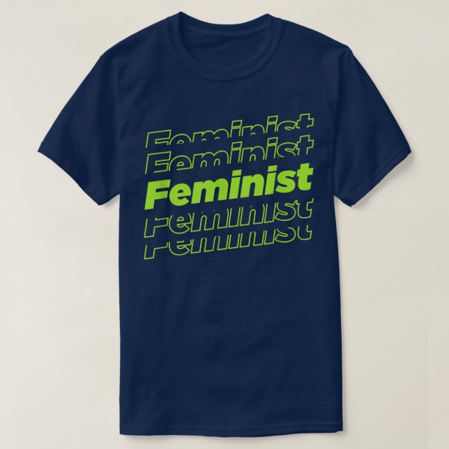 Feminist Future Retro Style Feminism 1626  T Shirt (Design framsida)