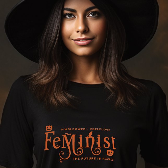 Feminist Gothic Halloween Girl Power Self Kärlek T T Shirt (#girlpower #feminist #thefutureisfemale #halloween #gothic)