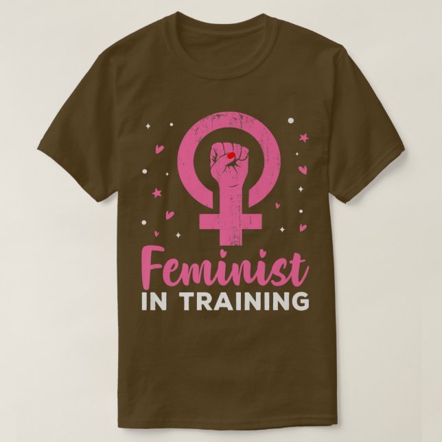 Feminist i utbildning av feminism Design1666 T Shirt (Design framsida)