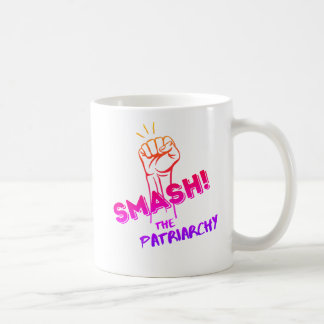 feminist - Krossa patriarkatet - färgrik Kaffemugg