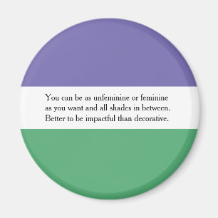 Feminist Magnet med Audrey Ludwig Quote