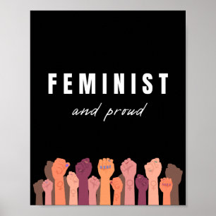 Feminist och stolt poster