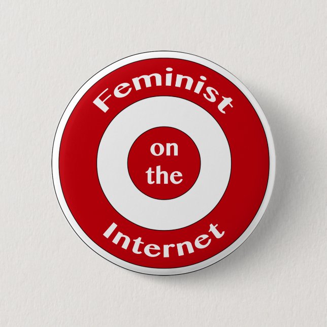 Feminist på internet (uppsätta som mål), knapp (Framsida)