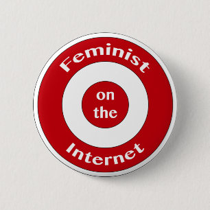 Feminist på internet (uppsätta som mål), knapp