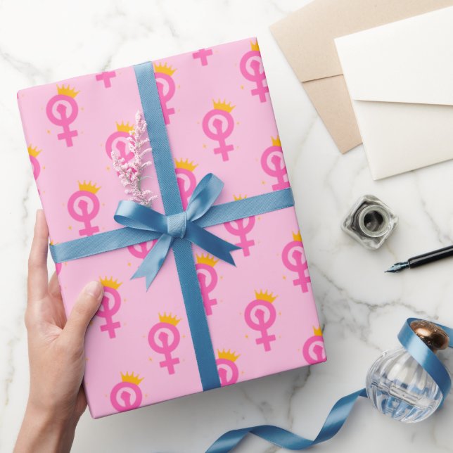Feminist Pink Presentpapper (Gifting)