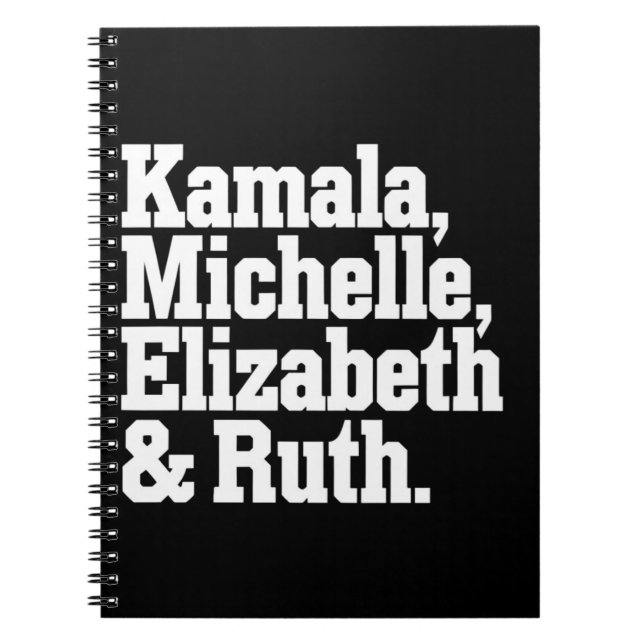 Feminist Politik Kamala Michelle Elizabeth Ruth Anteckningsbok (Framsidan)