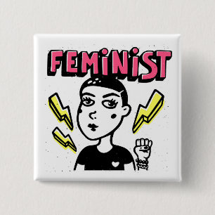Feminist Pop Art Girl Knapp