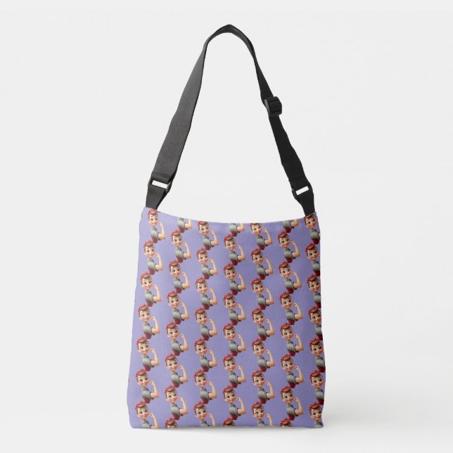 Feminist Rosie, Riveter Inspired Bag Axelväska (Framsida)