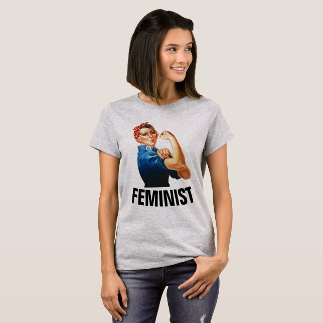 FEMINIST, Rosie the Riveter T-shirts (Hel framsida)