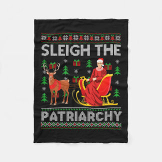 Feminist Ruth Bader Ginsburg Rbg Julafton Sleigh. Fleecefilt
