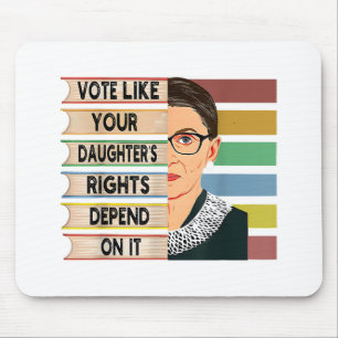 Feminist Ruth Bader Ginsburg RBG Quote Girl med B Musmatta
