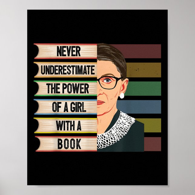 Feminist Ruth Bader Ginsburg Rbg Quote Girl With B Poster (Framsidan)
