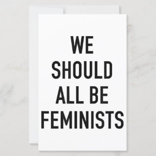Feminist T-Shirt - vi borde alla vara feminister -